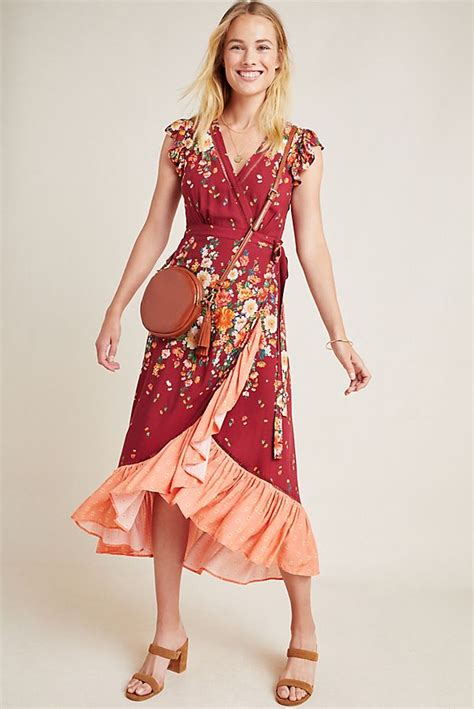 anthropologie wrap dresses